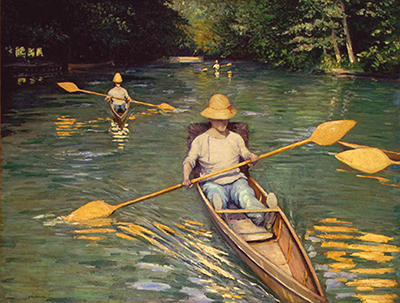 Skiffs Gustave Caillebotte